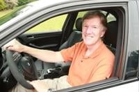 Rick in his car